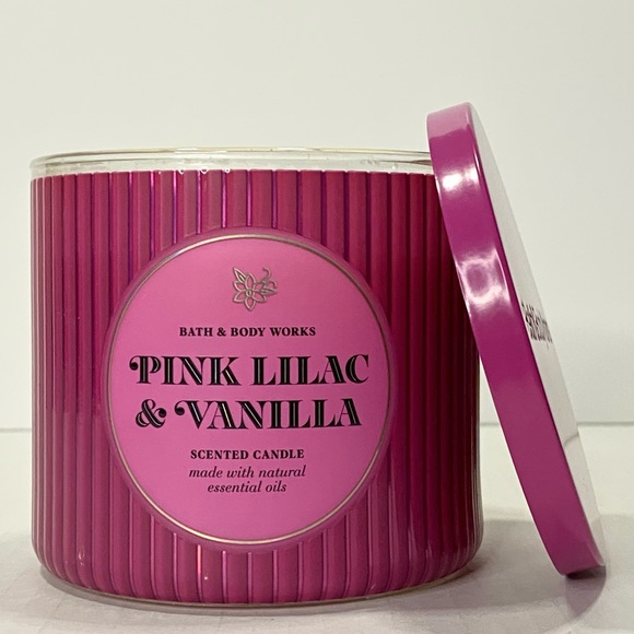 Bath & Body Works Accents Bath Body Works Pink Lilac Vanilla 3wick